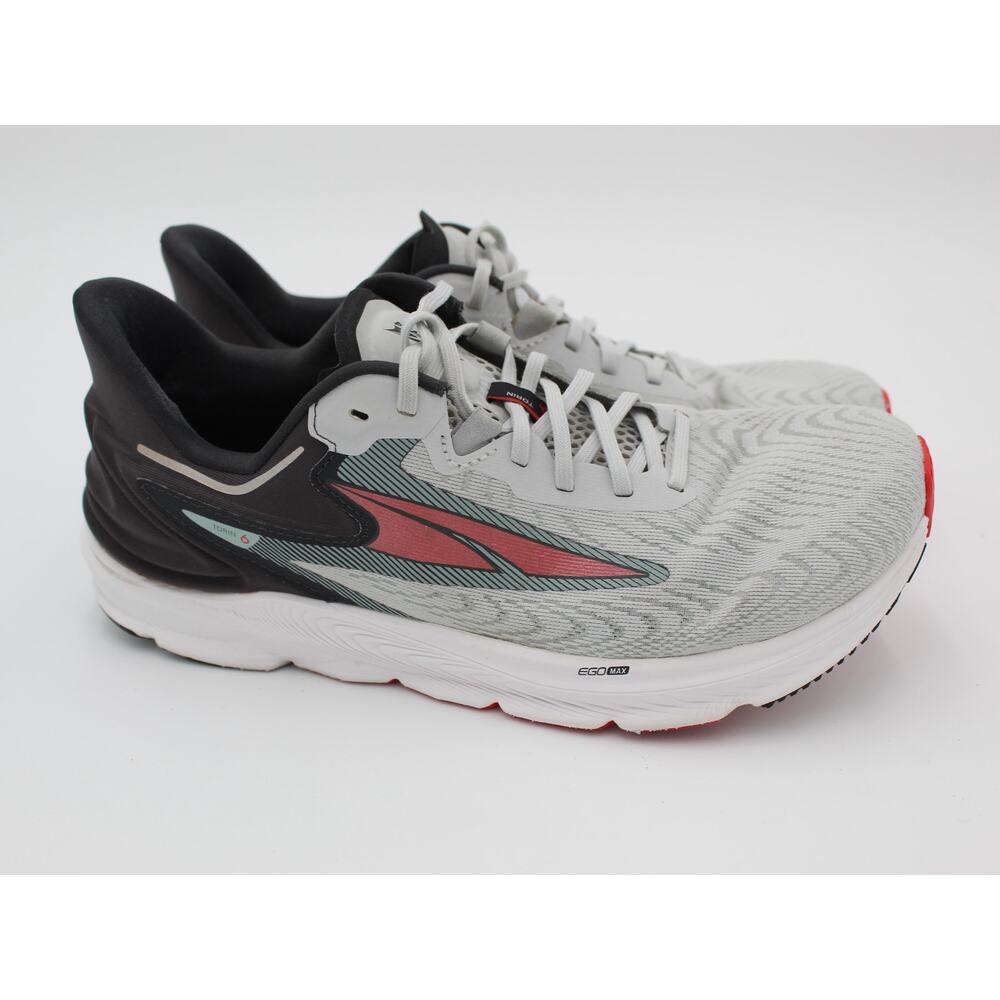 Altra Torin 6 Running Shoes Mens 9.5 Gray Red Cushioned Athletic Outdoor Sneaker
